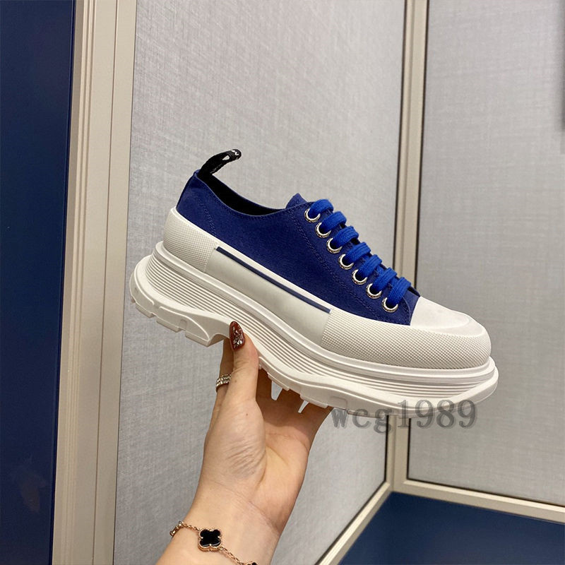 

Wholesale high-quality women's canvas shoes 2021 ladies platform thick-soled couple white shoe wild lace-up net red models, Black