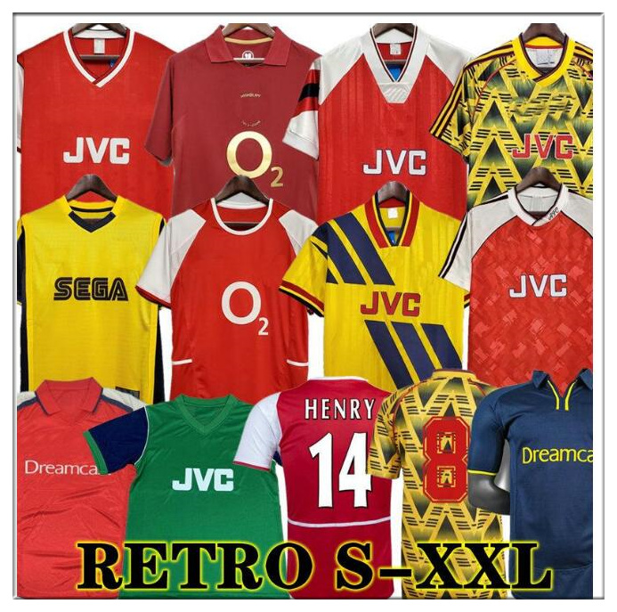 

HENRY Retro soccer jerseys 98 99 83 86 95 91 93 94 97 REYES classic vintage Wright V. Persie FABREGAS ARSEN Ljungberg Vieira BERGKAMP football