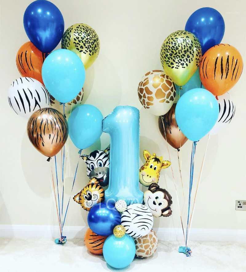 

Party Decoration 1set 32inch Number Jungle Safari Theme Balloon Garland Kit Animal Balloons For Kids Birthday Baby Shower Decorations