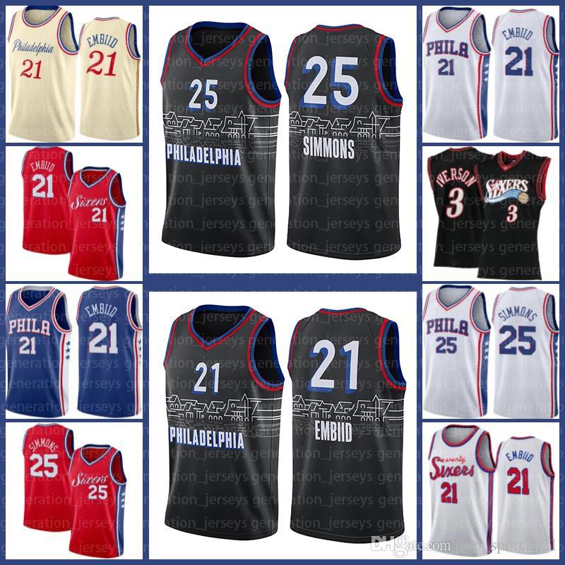

Joel 21 Embiid Jerseys Allen 3 Iverson Ben 25 Simmons Philadelphia 76ers Jersey Russell 4 Westbrook Devin 1 Booker Chris 3 Paul, Black;red