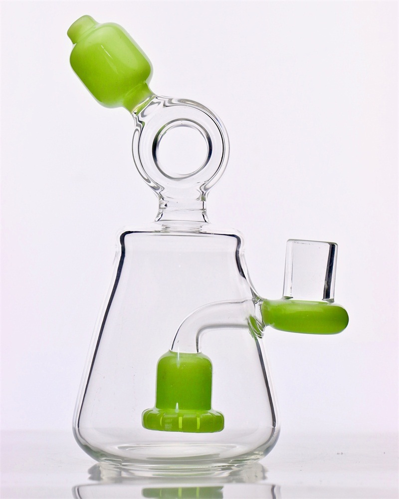 

Hookahs 7inche purple dab rigs water pipes quartz banger glass bong shower perc heady oil rigs mini bubbler