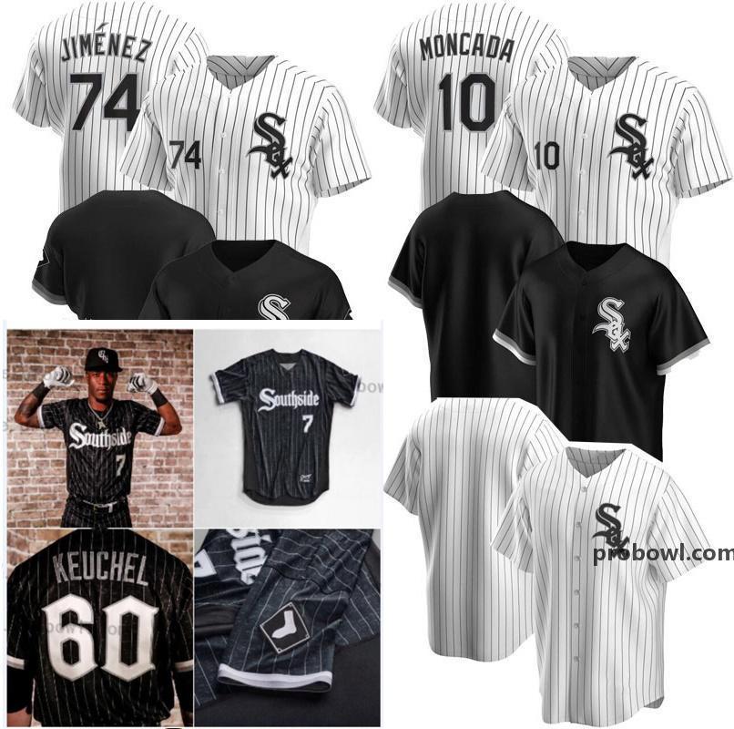 

White Sox 2021 City Connect Jersey Southside Luis Robert Yoan Moncada Tim Anderson Yermin Mercedes 55 Rodon Yasmani Grandal Lynn Hendriks, Flexbase s-4xl black 2