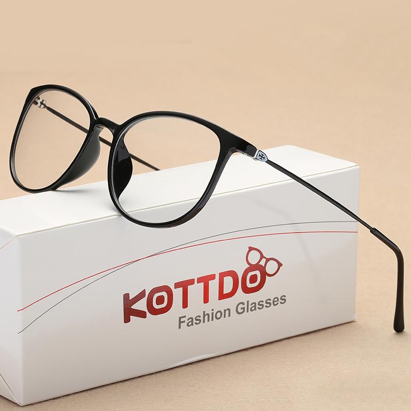 

Fashion Sunglasses Frames KOTTDO Sexy Eyeglasses For Women Square Plastic Spectacles Glasses Frame Transparent Clear Retro Myopia Eye
