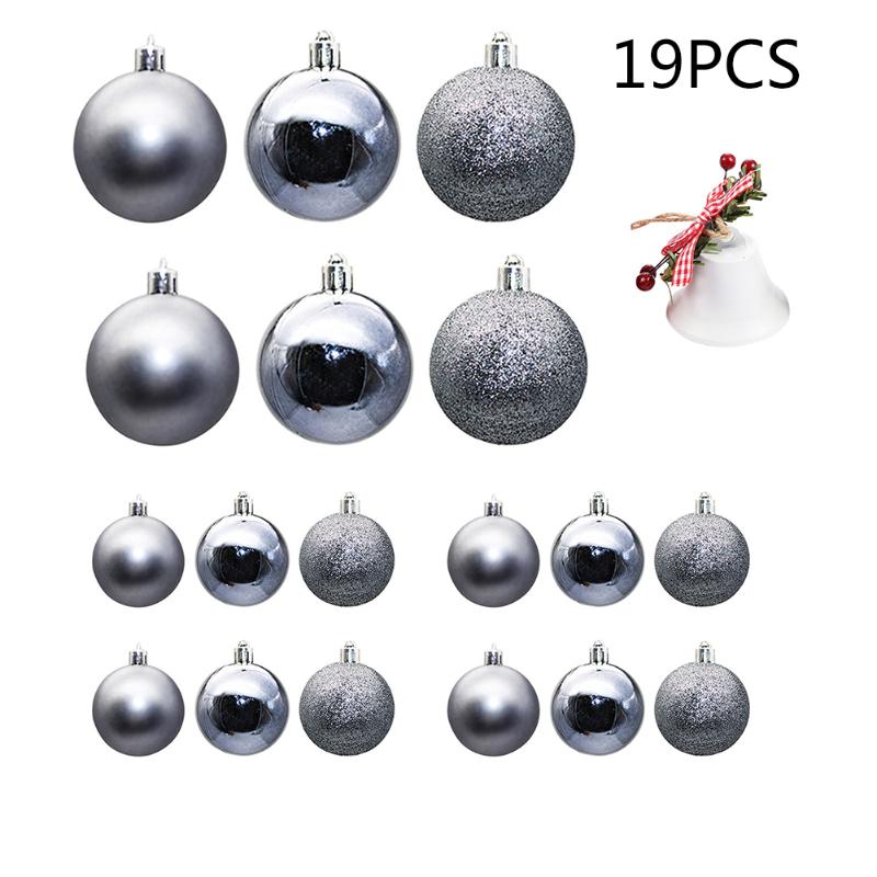 

Christmas Decorations Plastic Balls DIY 3 Color Holiday Xmas Tree Party Decor Hanging Ornament