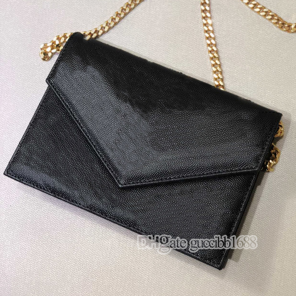 

Top quality calfskin caviar chevron quilted black envelope bag genuine leather wallet on chain small WOC credit card holder designer clutch luxury bags 19cm, Contact us