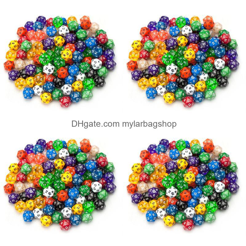 

Other Event Party Supplies Adts Kids Games Children Educational Toy Drink Game Mylarbagshop 20-sided Digital Dice 1-20 Childrens Arit jllrPI