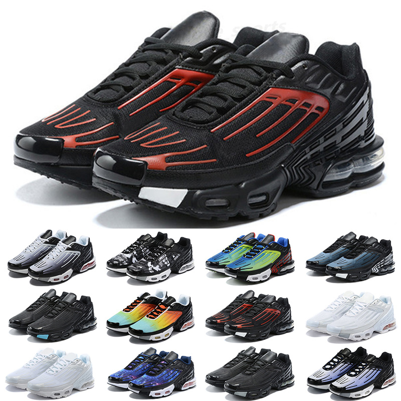 

tn 3 plus Tuned III Mens Running Shoes tn3 off Triple white black Iridescent Laser Blue Ghost Green Neon men women trainers outdoor sports sneakers ta01, #24