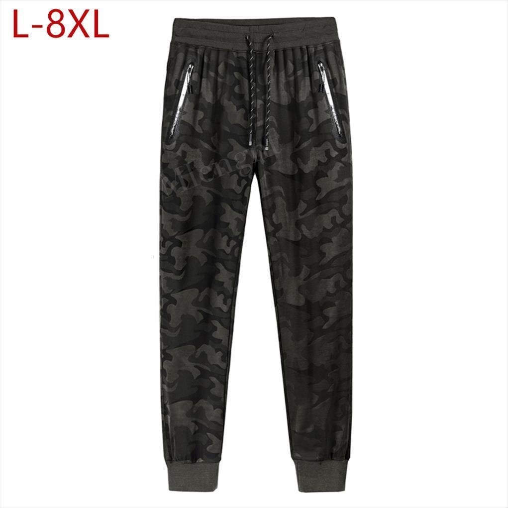 

8xl camouflage baggy sweat women pants male casual large size gyms workout joggers trousers sports breathable mens sweatpants, Black