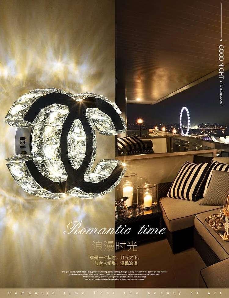

Crystal Wall Lights Nordic Decoration Home Living Room Glass Ball Corridor Bedroom Dining Lamp