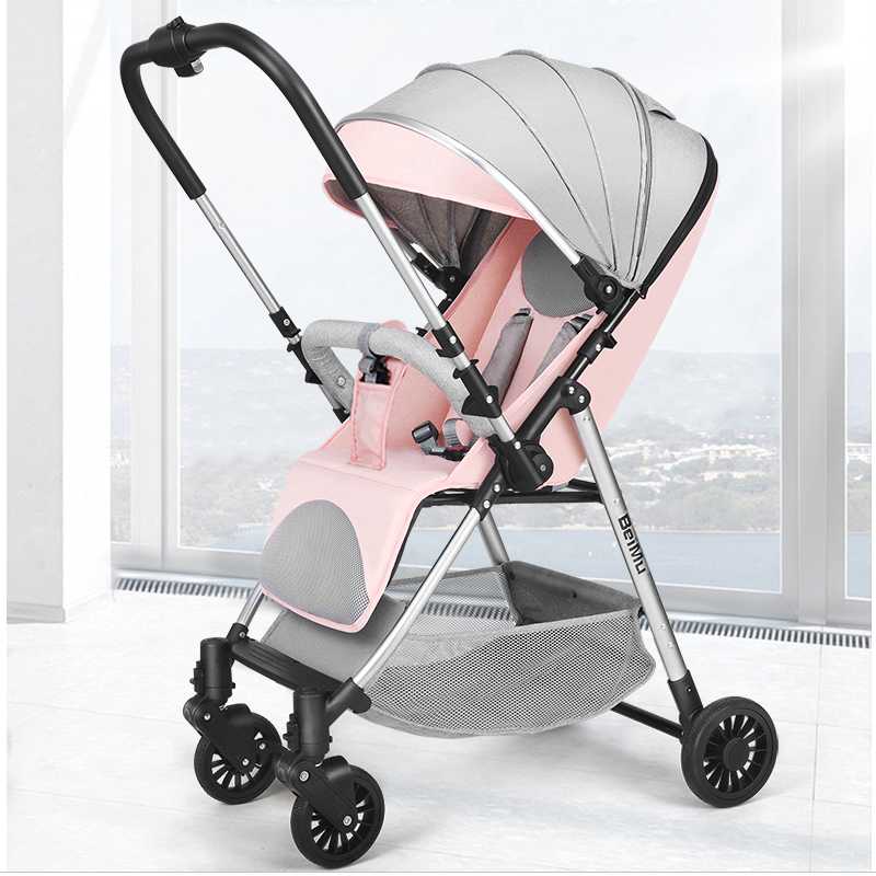 

Strollers# Luxury Baby Stroller High Landview Portable Pushchair Pram Comfort For Born