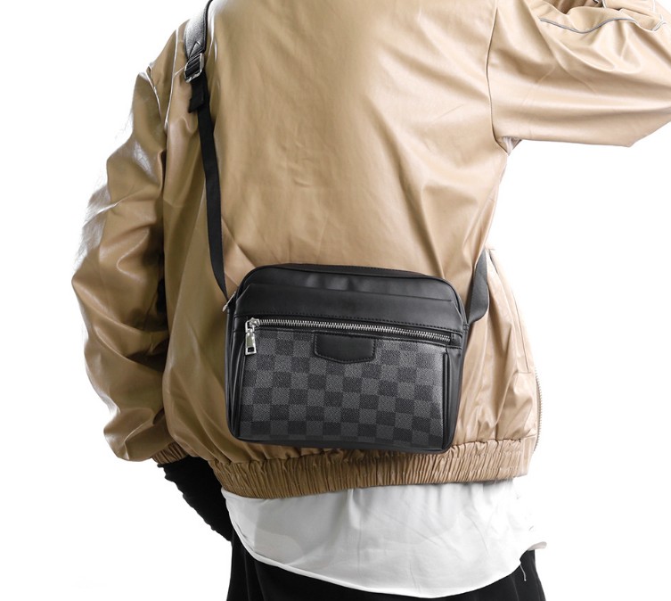 

Men TRIO Messenger Bags Luxury Shoulder Make up Bag Designer Handbag Tote Womens Leather Clutch Wallet Girls boys wallets, No logo