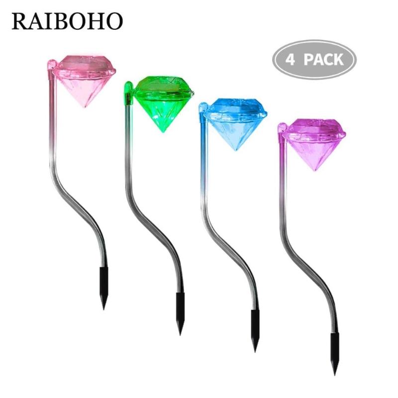 

Lawn Lamps Christmas Solar Powered Pathway Lights Garden Outdoor, Stainless Steel Landscape Lighting For Patio Yard Walk