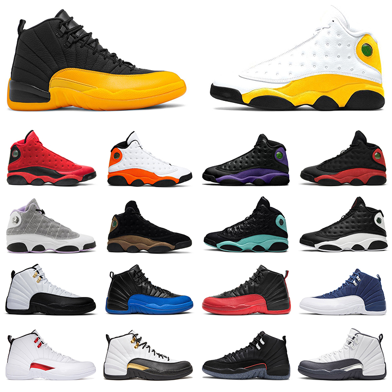 

Men basketball shoes 2022 jumpman 12 12s University Gold Utility Grind Royalty 13 13s Starfish Singles Day Red Flint sport sneakers men trainer, University gold #2