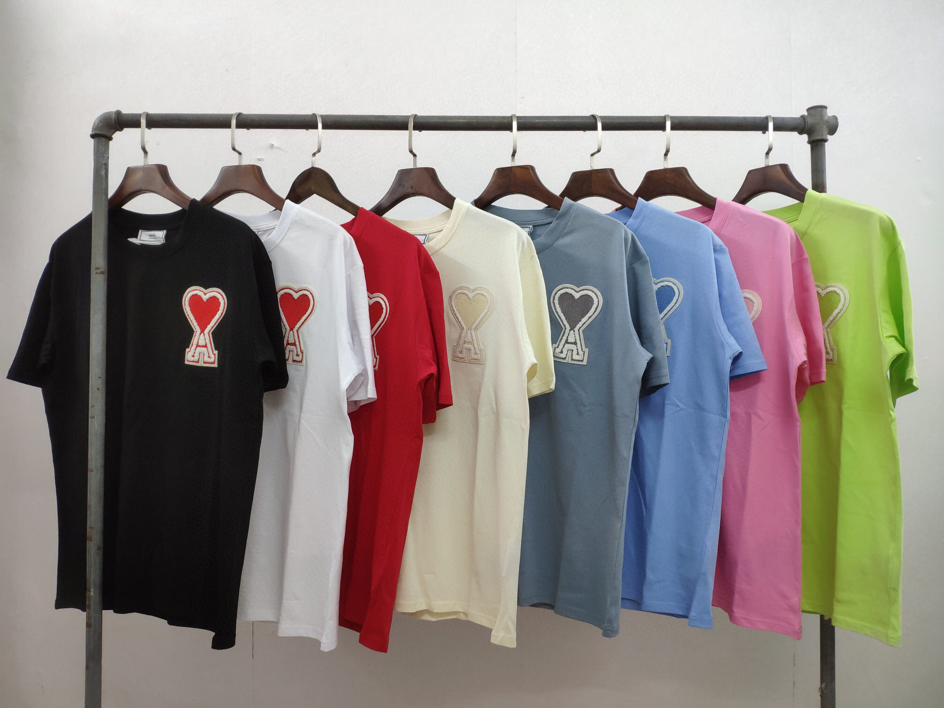 

21SS Ami France lovers shirts man women casual t-shirt short sleeves tops L fashion clothes tees outwear tee quality, Need more contact us