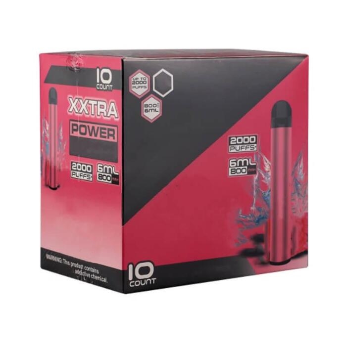 

BANG XXL Disposable Vape Cigarettes Pen Device 800mAh Batterys 6ml Pods pre-filled Vapors 2000 Puffs xxtra puff bar Max air bag