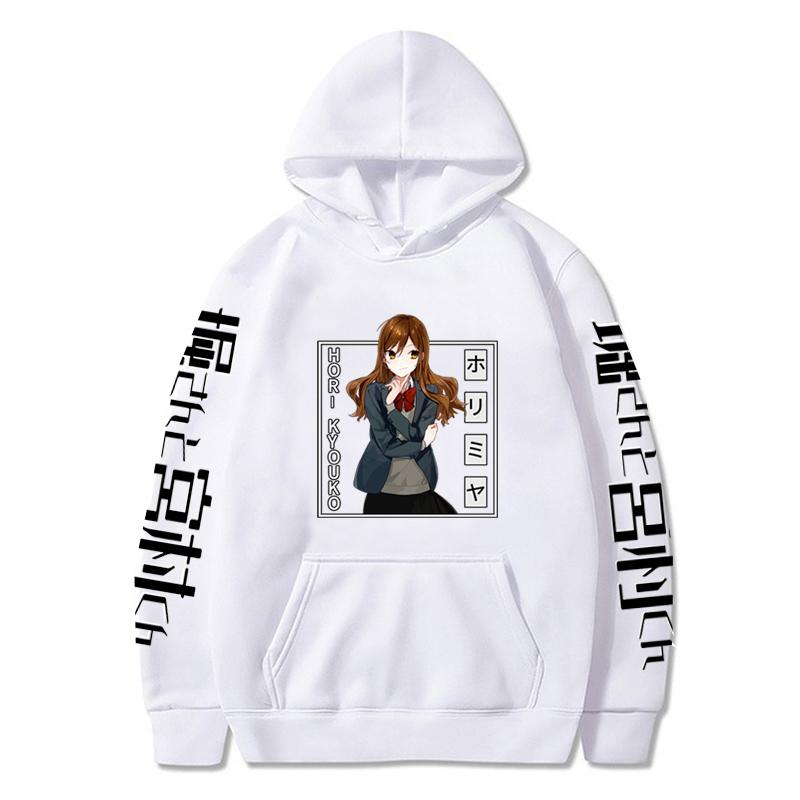 

Men's Hoodies & Sweatshirts Sweatshirt Anime Horimiya Hori Kyoko And Yoshikawa Yuki Printed Sports Harajuku Long Sleeve Clothes, Black