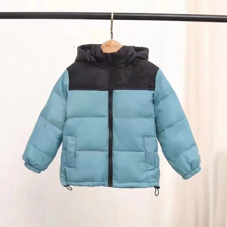 

Big Boys Girls Brand Down Coat Great Quality Kids Hooded Cotton-padded Parka Coats Child Jackets Children Outwear Boy Jacket, Light blue