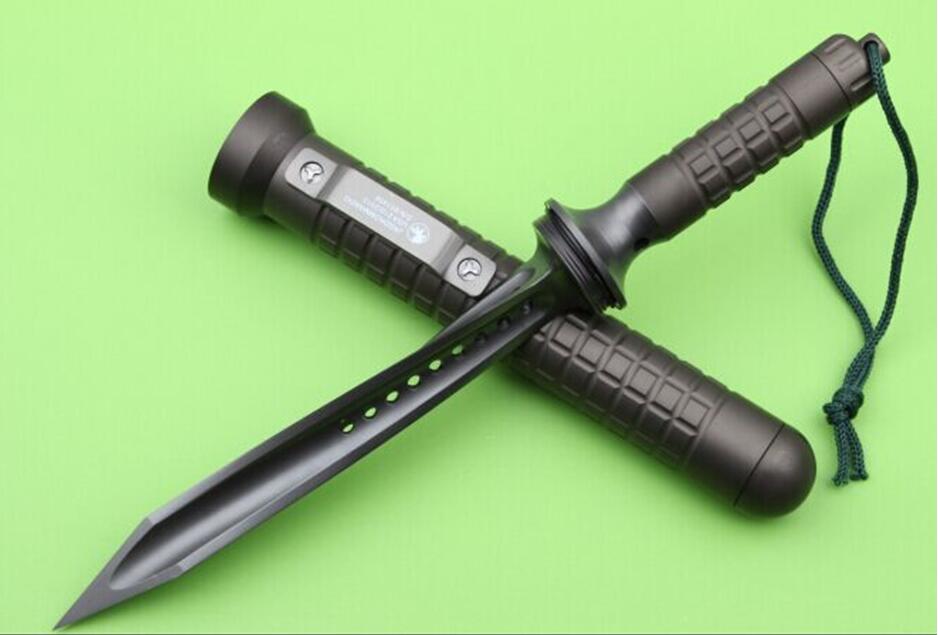 

Microtech Three edged sword knives stainless steel blade T6-6061 Aviation aluminum alloy handle camping outdoor Tactical Combat tool