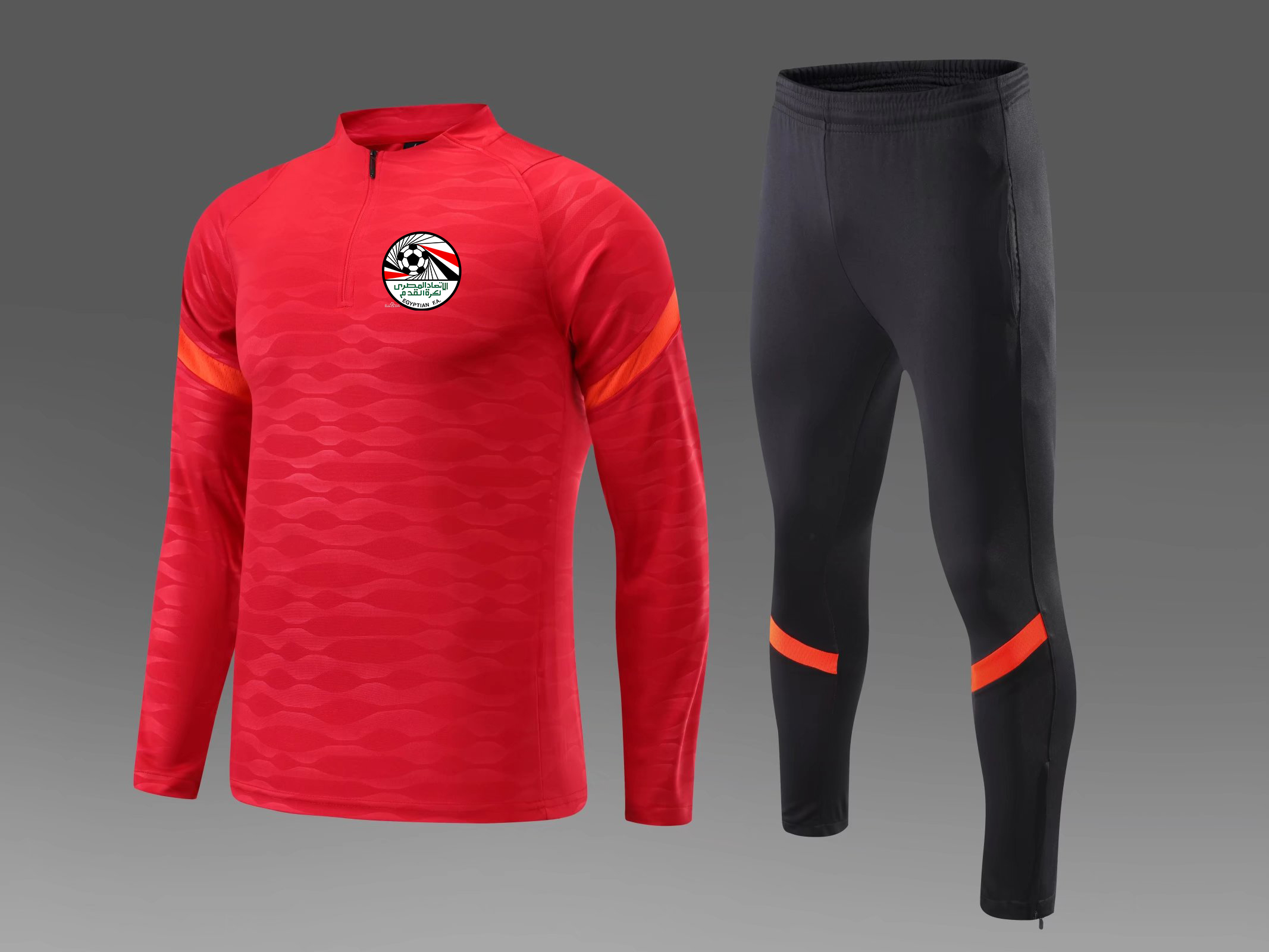 

Egypt national football team men's football Tracksuits outdoor running training suit Autumn and Winter Kids Soccer Home kits Customized logo, No 4