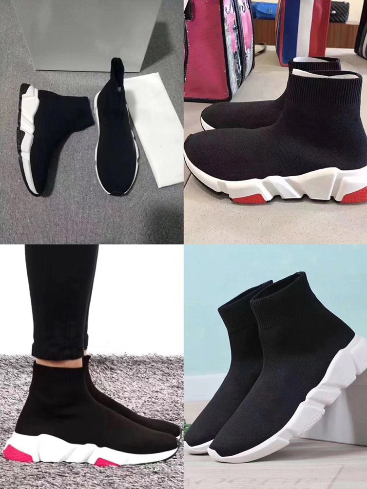 

2021 Sell Well Sock men women casual shoes platform sneaker Beige Yellow Black pink Whit red Neon Flat fashion sports size 35-45 With box By shoe02 03