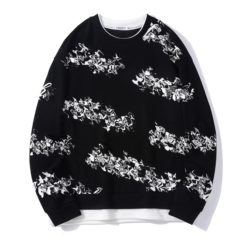 

2021 Men's designer Hoodies Sweatshirts cola letter printed sweater tide fake two sweaters FashionRound neck turtleneck Autumn Winter High Quality essentials