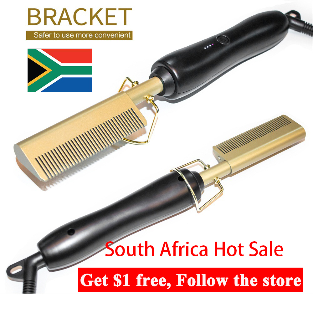 

Hair Straightener Flat Irons Straightening Brush Hot Heating Comb Brush Hair Straight Styler Multifunctional Hair Curler Comb