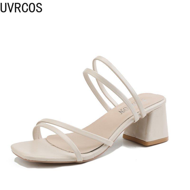 

Simple Women Sandals Casual Fashion Monotone Women's Shoes Trend Wild Elegant Mature 2021, Black
