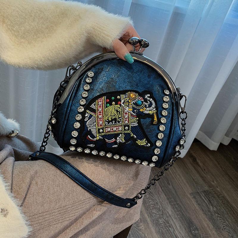 

Evening Bags Famous Design Pu Leather Women Crossbody Shopping Street Female Handbags Crocodile Semicircle Luxury Purse Shoulder