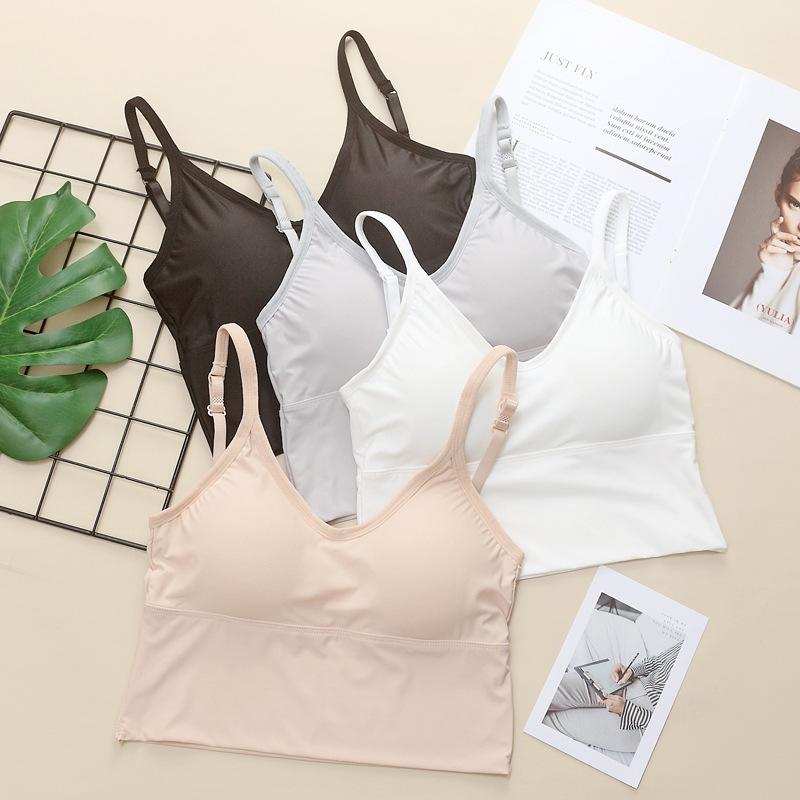 

Women's Shapers Crop Tops Summer Sexy Women Tank Top Lingerie Glossy Seamless Underwear Sleeveless Camisoles Female, White