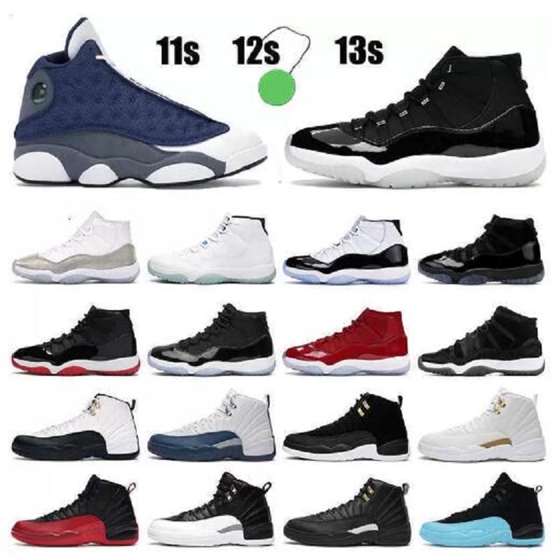 

Mens 13 Black Cat Basketball Shoes sport trainer sneaker Gym Red Flint Grey Toe Starfish White Lucky Green Jumpman 13s Court Purple He Got Game Bred Sneakers, # 32