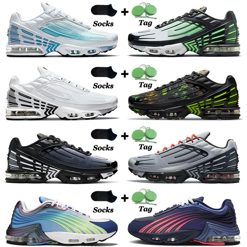 

2021 Fashion Vapours TN 3 Tuned III Plus 2 Men Women Running Shoes Purple Green Radiant Red Triple Black All White Off Mens Womens Trainers Sports Sneakers, W31 court purple 39-45