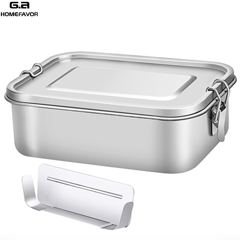

unch Container Stainess Stee Bento Food Container G.a HOMEFAVOR Snack Storage Box For Kids Women Men
