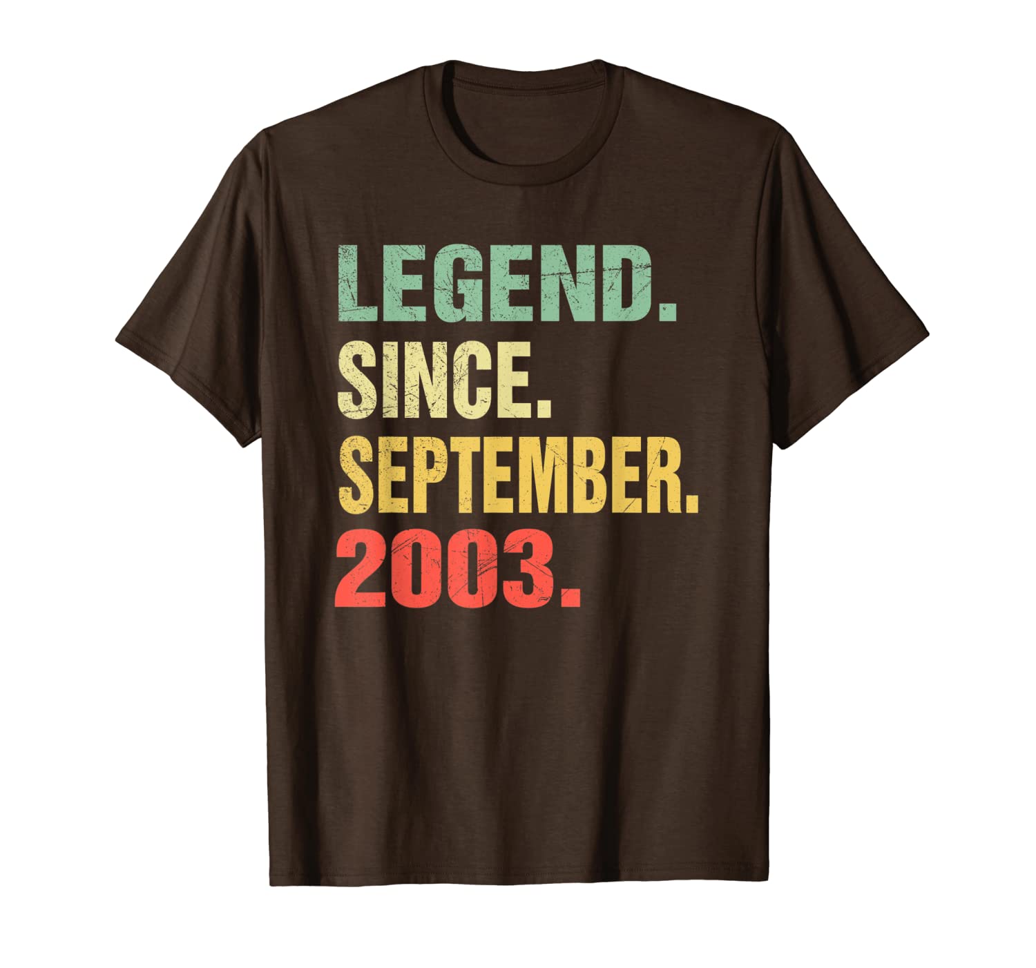 

legend since september 2003 t-shirt- 16 years old shirt gift t-shirt, White;black