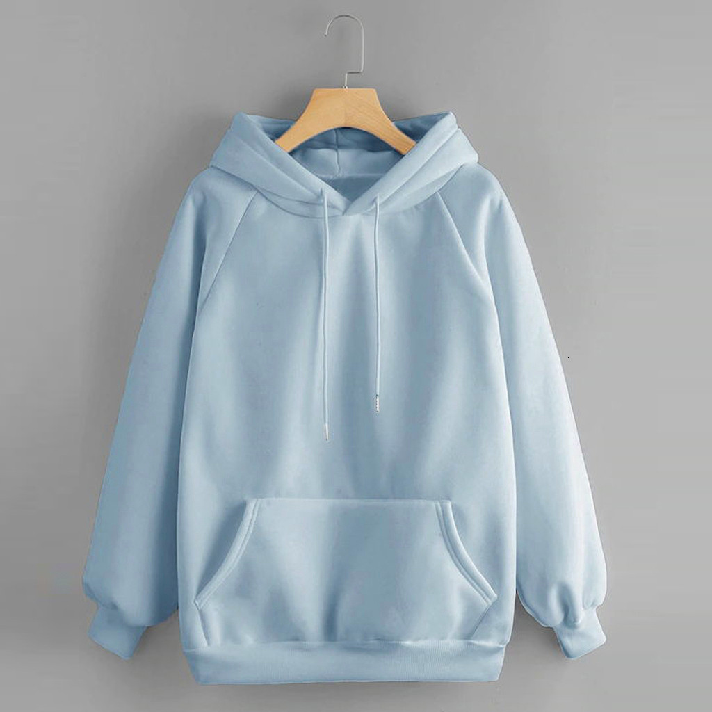 

women's hoodies & sweatshirts women's blue hoodies ladies long casual sleeve hoodie qgzs, Black