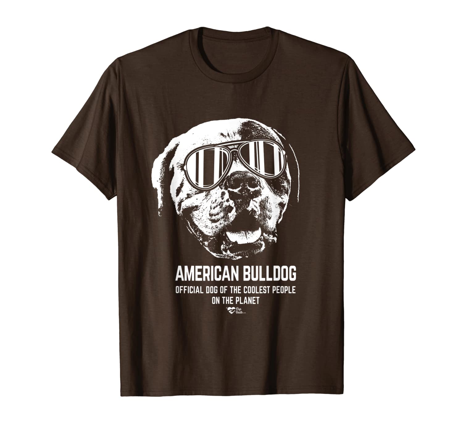 

american bulldog official dog of the coolest lovers t-shirt, White;black