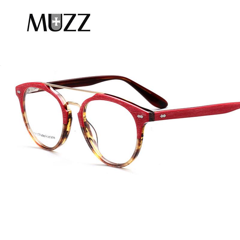 

Fashion Sunglasses Frames Acetate Eyeglasses Frame Glasses Men Transparent Lens Italy Design Myopia Spectacles Women Double Bridge Optical E