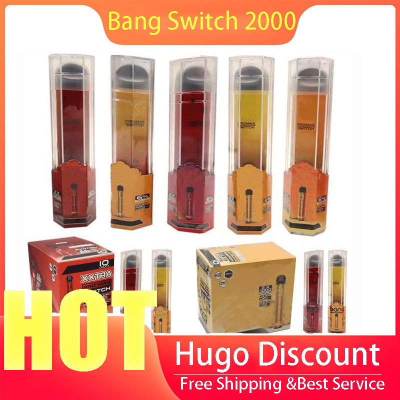 

Bang switch XXL 2000 puffs 2 in 1 disposable vape pen Pro maxe cigarette prefilled Vapor