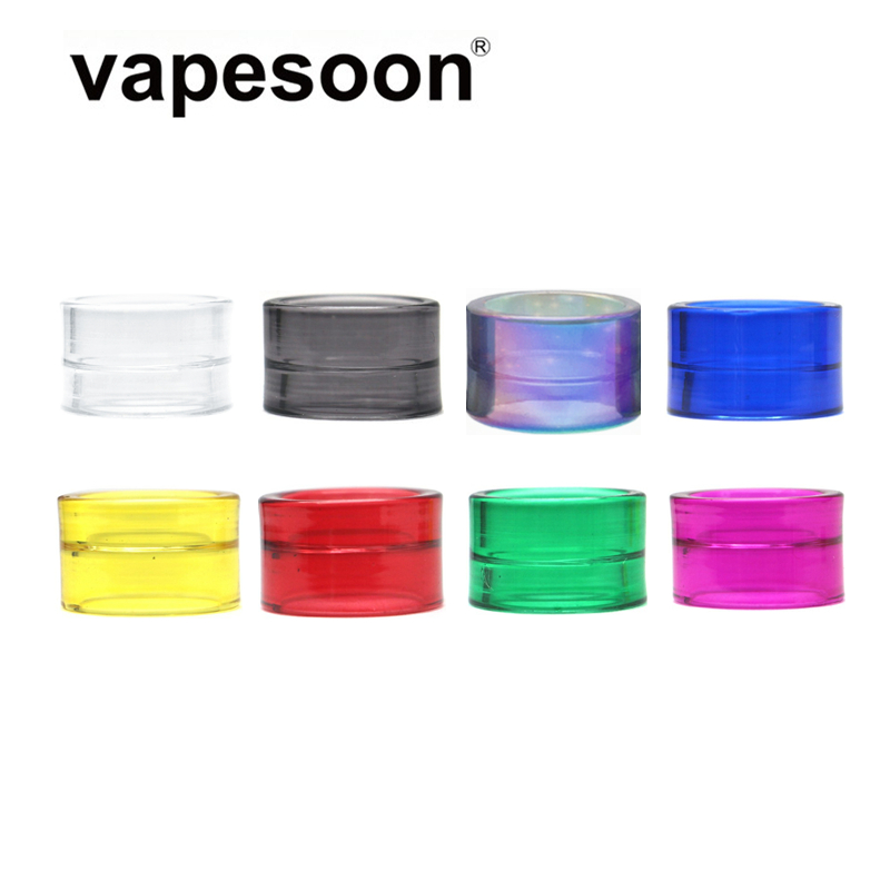 

Drip Tips Vape Mouthpiece Fit for SMOK TFV18 Tank Atomizer Colorful Rainbow Clear Glass Electronic Cigarette