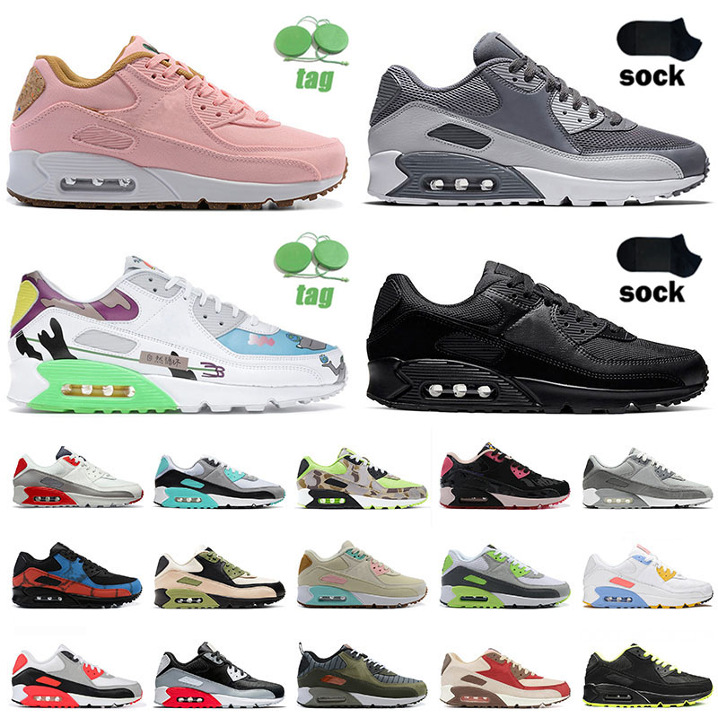 

2022 new girl's pink womens running shoes top quality mens wolf grey lahar esca hyper turquoise obsidian triple black white leather sport sneaker mesh breathable, A40 40-45 flyleather