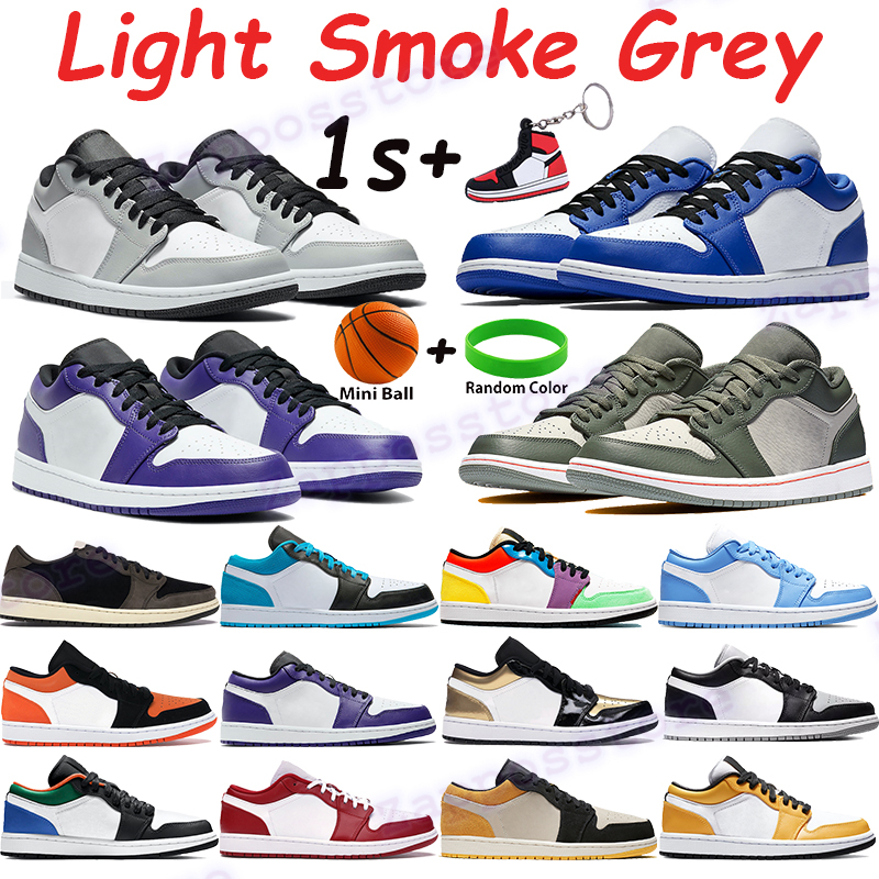 

2021 Hyper royal 1 1s low basketball shoes mens trainers light smoke grey cactus UNC court purple white laser blue men women chaussures, Bubble wrap packagin