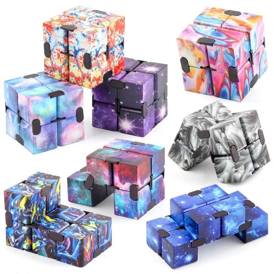 

Infinity Magic Cube fidget toys Creative Sky Antistress Office Flip Cubic Puzzle Mini Blocks Decompression Toy gyqqq