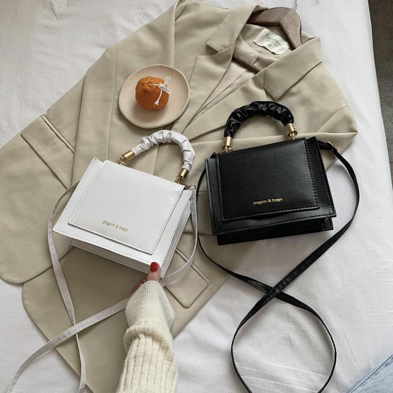 

Designer Bag Small Square 2021 Fashion Color Women Simplicity Pure High Quality Handbags And Purse Shoulder Bags, Black