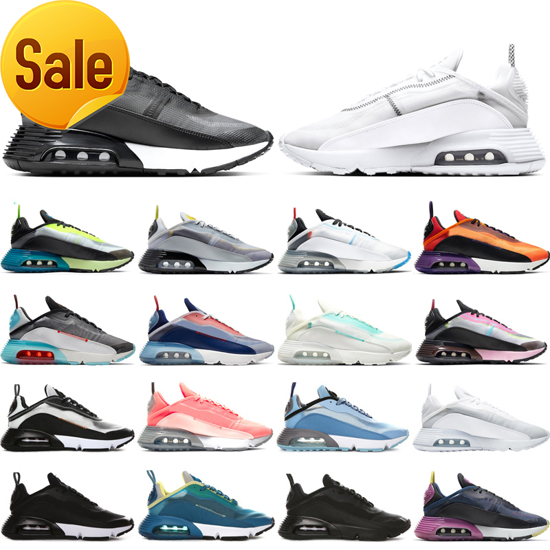 

36-46 top quality 2090 men women running shoes Pure Platinum Magma Orange Bleached Aqua Laser Blue Aurora Green mens trainers sports sneakers, Duck camo