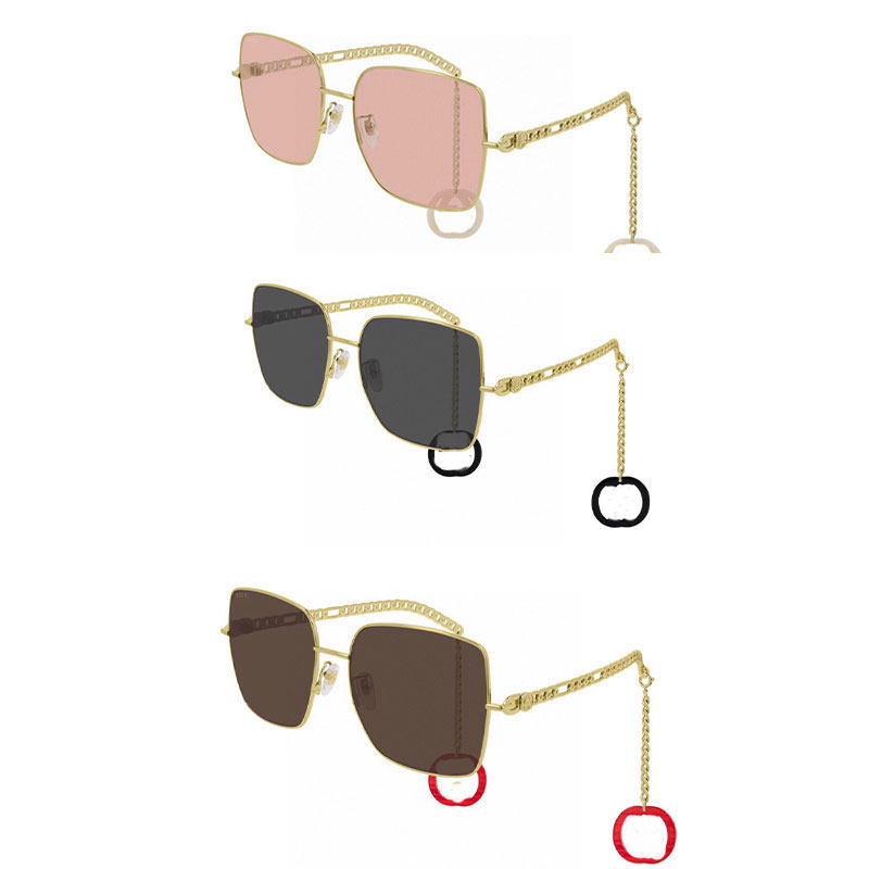 

0724S Sunglasses for woman Designer Sunglasse UV400 Fashion Metal Full Frame Exquisite Magic Pendant Designers Sun Glasses 0724 2021 Sunglassess