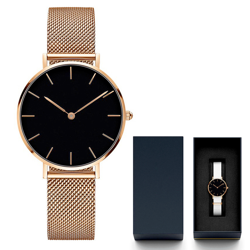 

7-2Ladies watch rose gold stainless steel waterproof 28mm32mm36mm montre de luxe fashion bracelet men designer couple watches, No watch