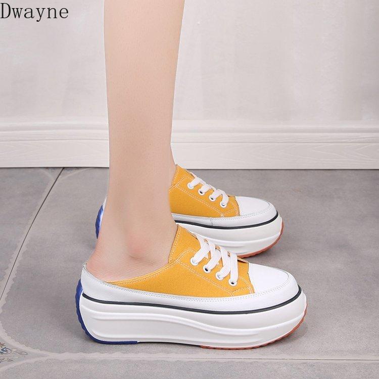 

Slippers 2021 Muffin Thick Bottom One Step Outer Wear Baotou Mueller Sports Half Children, Black