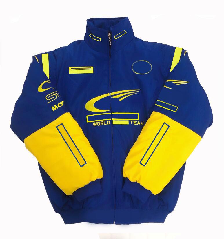 

F1 Formula One Full Embroidered Winter Racing Jacket Cotton