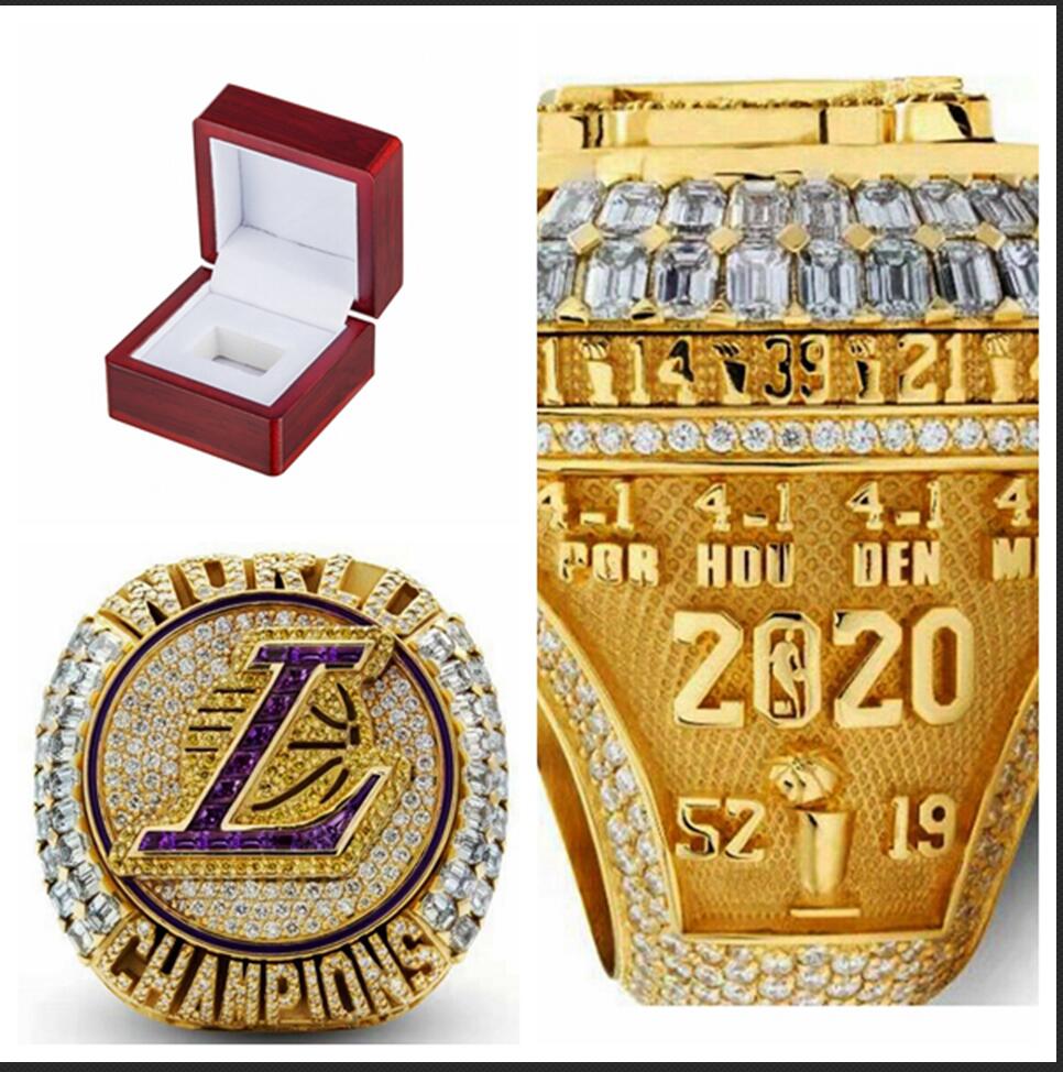 

2020 wholesale LA championship rings Lakers fashion fans Championship gift rings size 8-14