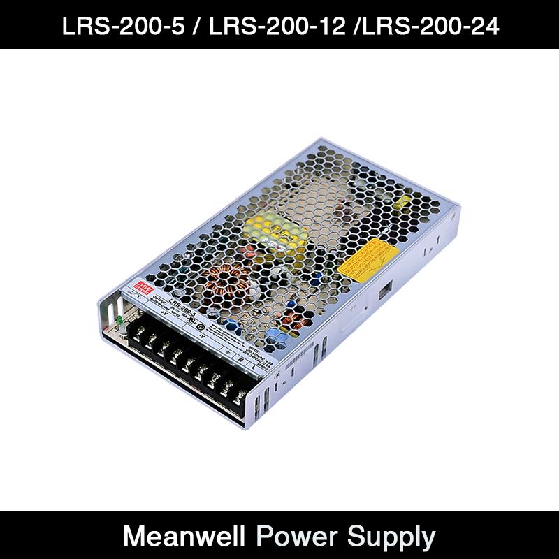 

MeanWell LRS-200-5/12/24 Switching Power Supply AC100~240V To 5V 40A /12V 17A /24V 8.8 A For Video LED Display