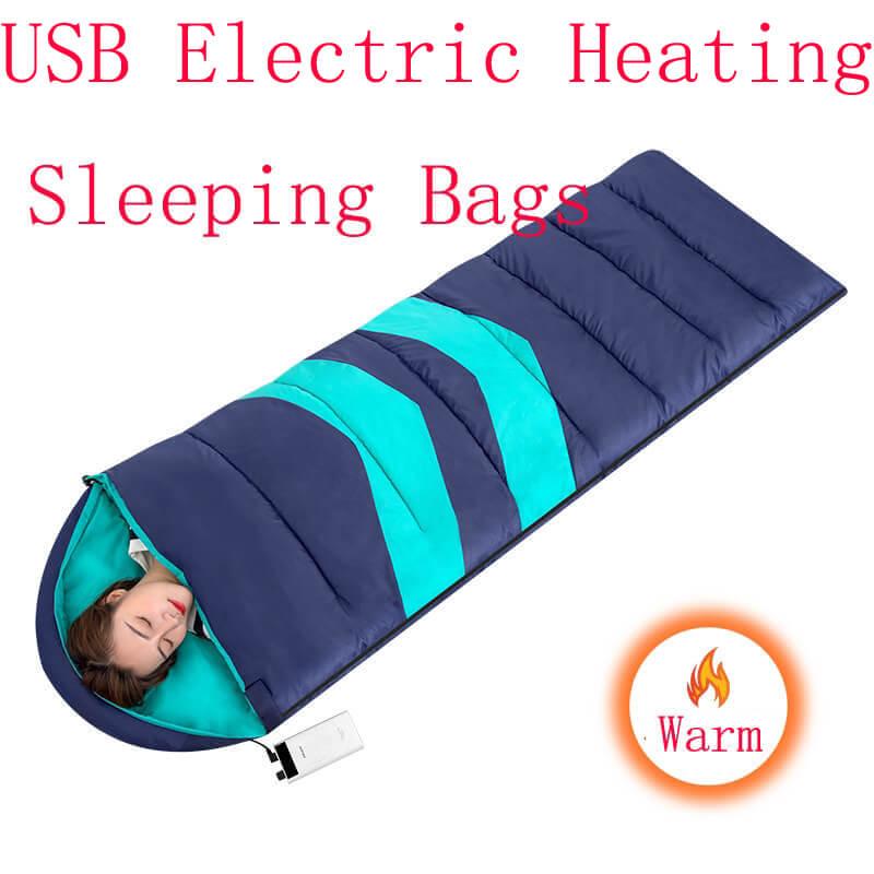 

Sleeping Bags (190+30)*75cm Winter USB Electrical Heated Bag Waterproof Warm Quilt Thicken For Outdoor Camping